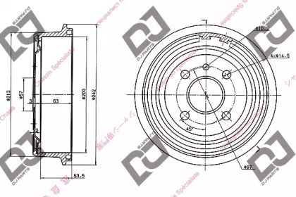 Тормозный барабан DJ PARTS BR1024